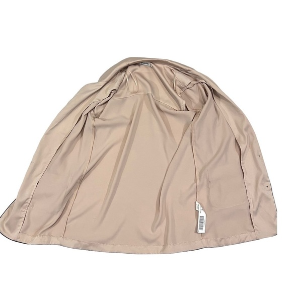 Stradivarius silky oversized unstructured women’s blazer size small nude blush - Picture 12 of 16